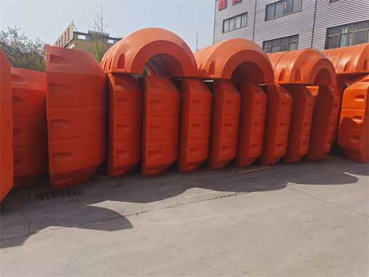 Orange Polyethylene Dredge Pipeline Floats Ultimate Solution For Durability
