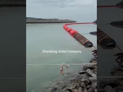 Long Life Using Polyethylene Pipe Floater With Impact Resistance Orange Color Buoyancy >150N