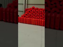 Orange HDPE Pipe Floater with Hot Galvanised Connection and PU Foam Filled for Buoyancy Support