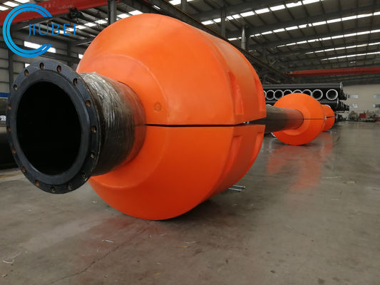 Marine Pontons Pipe Floats Buoys Orange Dredging Pipeline Supporting 4-6 Inch