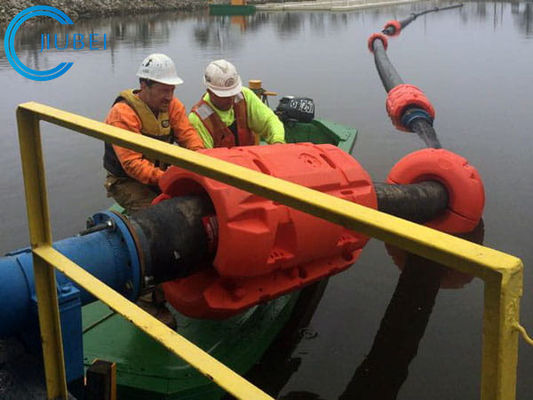 HDPE Dredging Pipe Floats Hose Floatation Foamed Flexible Plastic Sand 23 Inch