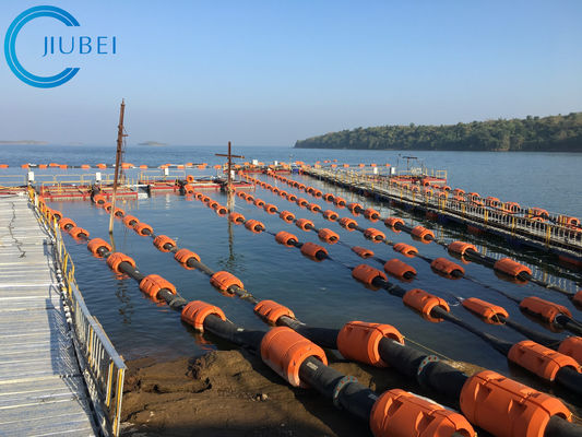 Mud Sand Dredging HDPE Pipe Floater Floating Sea Flange Connections 12inch SDR21