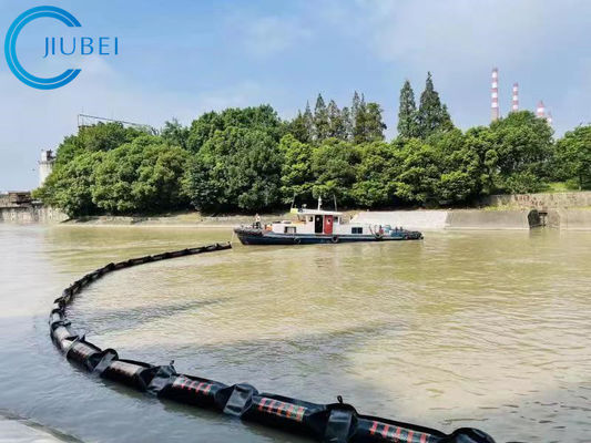 Intertidal Floating Oil Boom Fence Absorbent Flat Foam PVC  Fabric