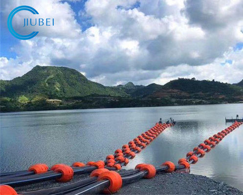 High Bearing Capacity Cylinder Type HDPE Pipe Floater For Sea / River / Lake Dredging
