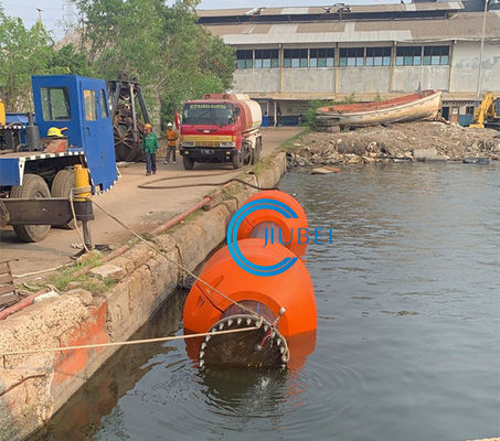Customized Size PU HDPE Pipe Floater For Floating Marine Dredging Pipeline