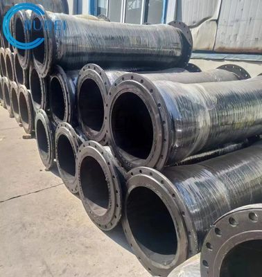 Temperature Range -40°F To 180°F Rubber Discharge Hose 500 Psi Synthetic For Marine Dredging