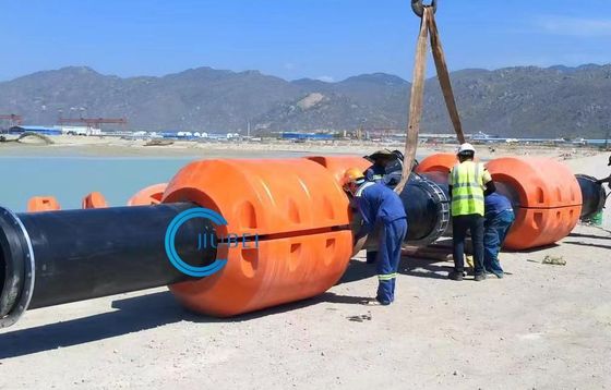 Corrosion Resistant PE And PU Floating Cylinders For Dredging Pipes