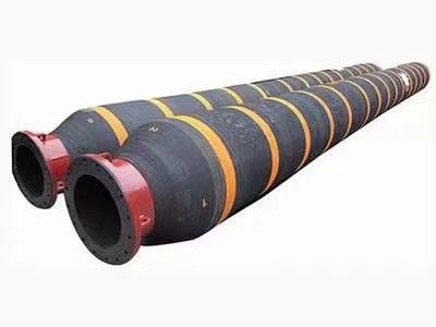 Self Floating Dredge Hose Abrasion Resistant Rubber With Flanges