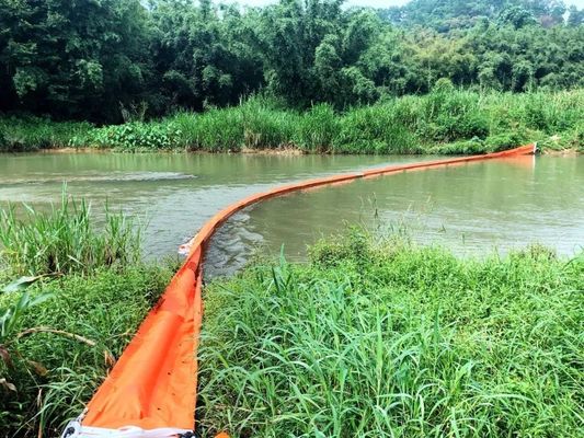 Strong Tensile Silt Curtain With Anti Corrosion Chains For Oil Spill Containment