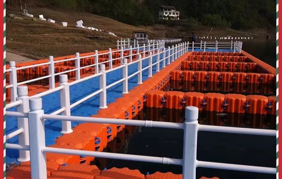 Cube Type PE Pontoon / Plastic Floating Pontoon For Bridge
