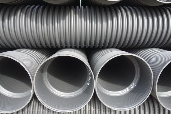 Customized Thickness HDPE Double Wall Corrugated Pipe With High Tensile Strength