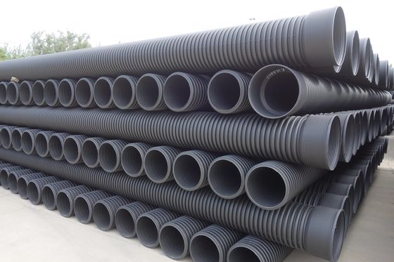 Customized Thickness HDPE Double Wall Corrugated Pipe With High Tensile Strength
