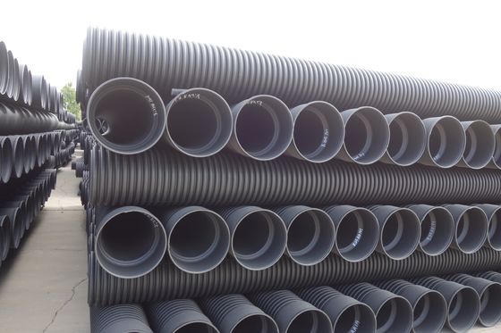 Customized Thickness HDPE Double Wall Corrugated Pipe With High Tensile Strength