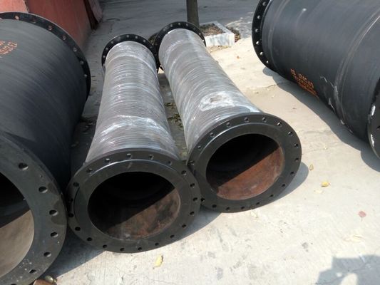3000 PSI Armoured Rubber Discharge Hose Materials Burst Pressure Of 12000 PSI
