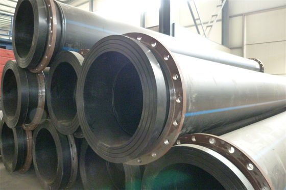 5.8/11.8m Length Dredging HDPE Pipe Excellent Flexibility Easy Installation Temperature Range -60-80 degrees