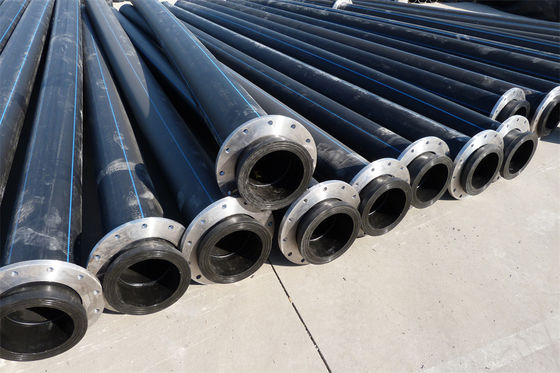 Welding Connection Dredging HDPE Pipe -60-80 Degree Temperature Customized Thickness