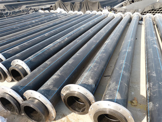 Welding Connection Dredging HDPE Pipe -60-80 Degree Temperature Customized Thickness