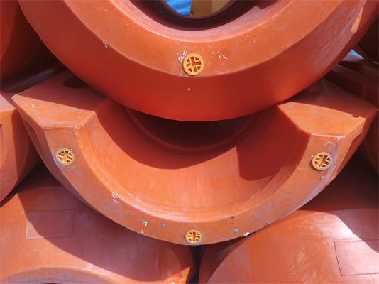 Orange Polyethylene Dredge Pipeline Floats Ultimate Solution For Durability