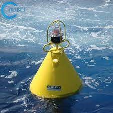 Yellow Marker Buoys In Water Marine Navigation Beacon Buoy Marine ...