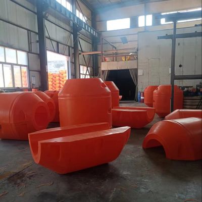 Hot Galvanised Dredging Pipe Floats Easy Installation Impact Resistance Stainless Steel Bolts