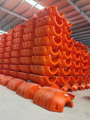 HDPE Pipe Floater Lightweight Floating Support Offering Excellent Resistance to Corrosion and Physical Impact on Pipes